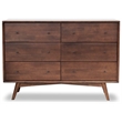 Home Square 4 Piece Set with Queen Platform Bed Nightstand and 2-Dresser