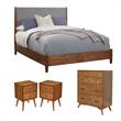 Home Square 4 Piece Furniture Set with Chest Queen Panel Bed & 2 Nightstands