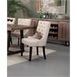 Home Square 3 Piece Set with Dining Table and Dining Side Chairs in Black