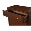 Home Square 3 Piece Set with Nightstand  Standard King Panel Bed & Accent Chest