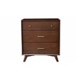 Home Square 3 Piece Set with Nightstand  Standard King Panel Bed & Accent Chest