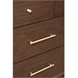 Home Square 3 Piece Set with Nightstand and 7-Drawer Dresser in Walnut (Brown)