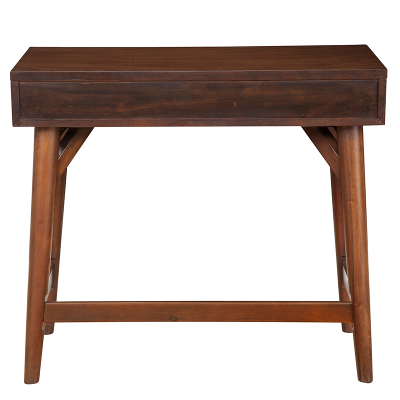 Home Square 2 Piece Furniture Set with Sideboard and 2-Drawer Desk in Walnut