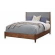 Home Square 2 Piece Set with King Wood Panel Bed and 2-Drawer Nightstand