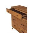 Home Square 3 Piece Furniture Set with Chest Queen Wood Panel Bed and Nightstand