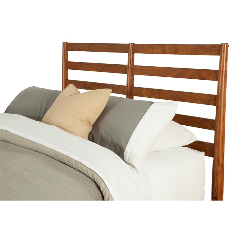 Home Square 4 Piece Furniture Set with Sideboard Full Wood Bed and Nightstand