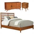 Home Square 3 Piece Set with Sideboard Standard King Bed and Nightstand