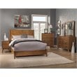 Home Square 4 Piece Set with Sideboard Full Size Panel Bed & Nightstand