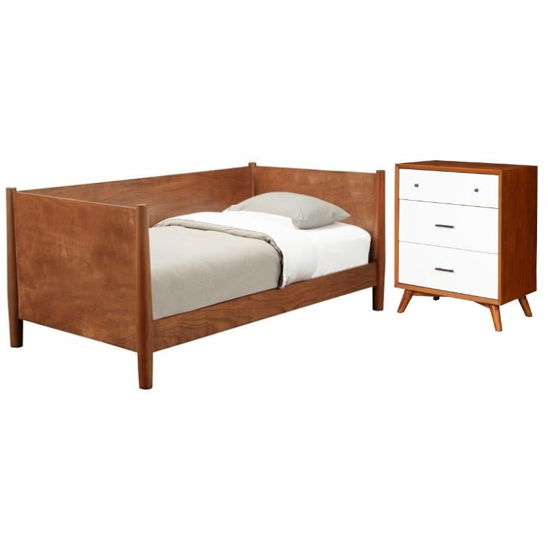 Home Square 2 Piece Furniture Set with Twin Size Day Bed and Small Chest