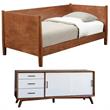 Home Square 2 Piece Furniture Set with Twin Size Day Bed and TV Console