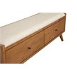 Home Square 2 Piece Furniture Set with Large Wood TV Console and Bedroom Bench