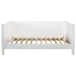Home Square 2 Piece Set with 2-Drawer Nightstand and Twin Size Day Bed in White