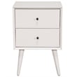 Home Square 2 Piece Set with 2-Drawer Nightstand and Twin Size Day Bed in White
