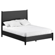 Home Square 2 Piece Set with King Panel Bed & 2-Drawer Nightstand in Black