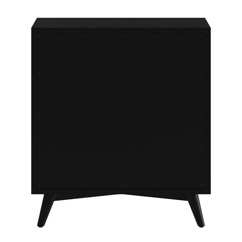 Home Square 2 Piece Set with 7-Drawer Dresser & 3-Drawer Small Chest in Black