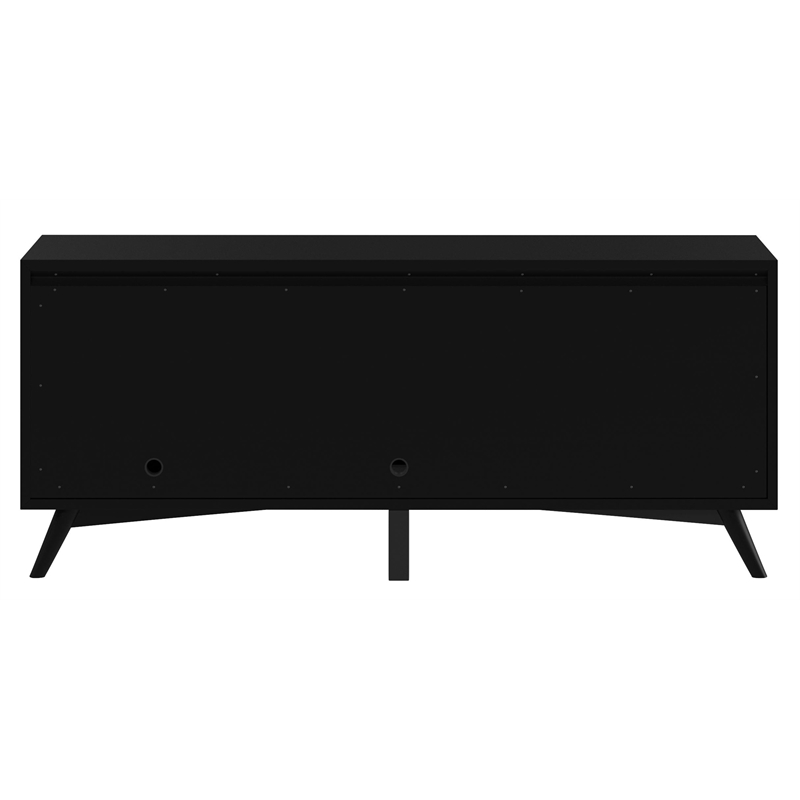 Home Square 2 Piece Set with TV Console and Multifunction Chest in Black