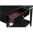 Home Square 2 Piece Furniture Set with Wood Bench and Console Table in Black