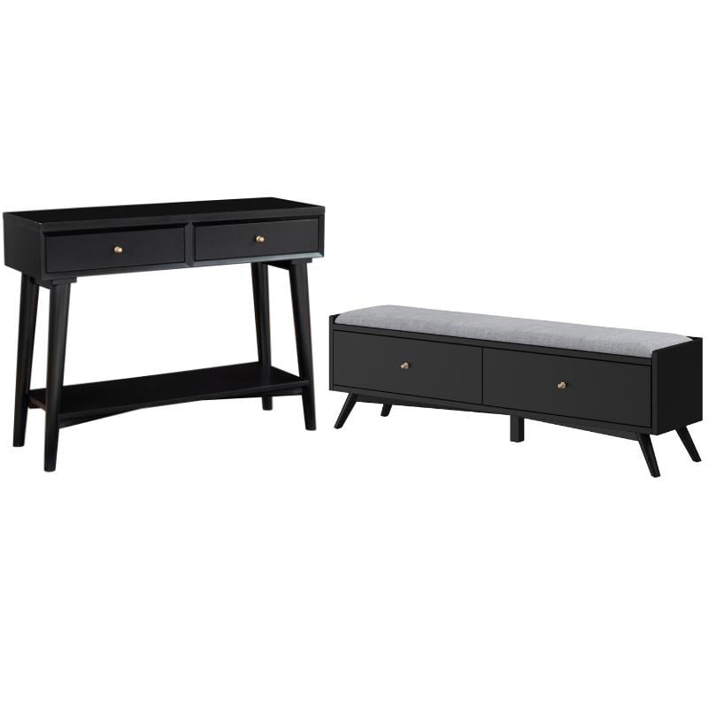 Console table and online bench set