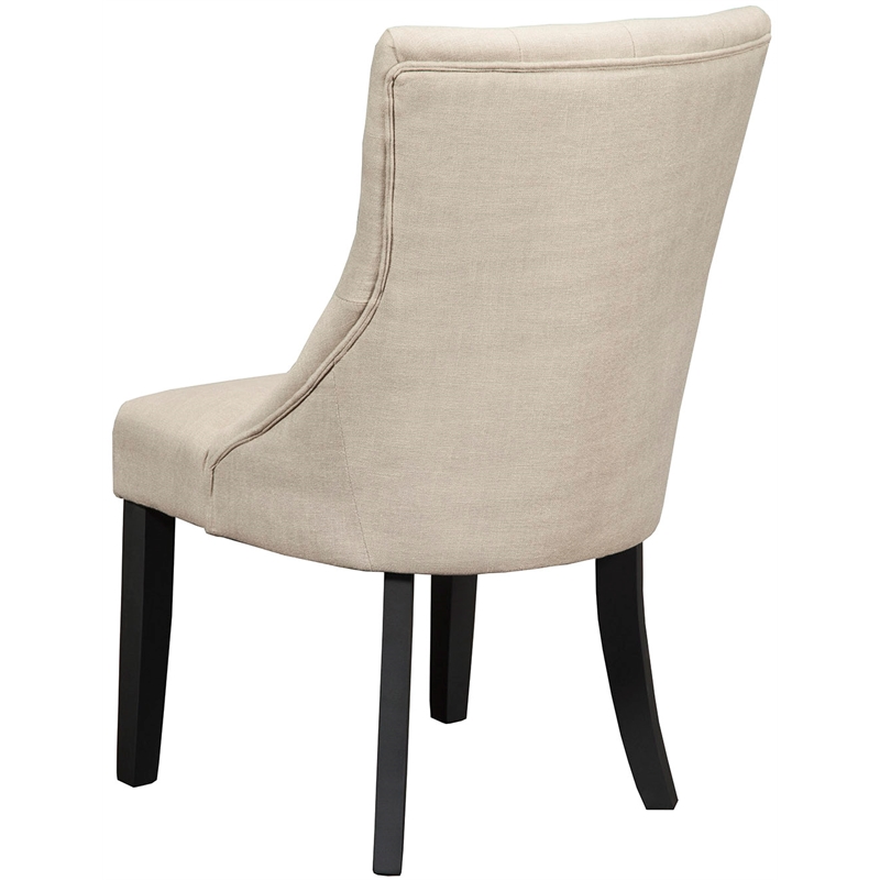 Home Square 5 Piece Set with Dining Table Side Chairs 2-Bench & Sideboard