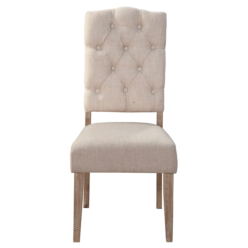 Home Square 4 Piece Furniture Set with Dining Table Parson Chairs and Bench