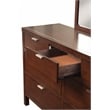 Home Square 4 Piece Set with 2-Drawer Nightstand Queen Storage Bed and Dresser