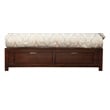 Home Square 4 Piece Set with 2-Drawer Nightstand Queen Storage Bed and Dresser