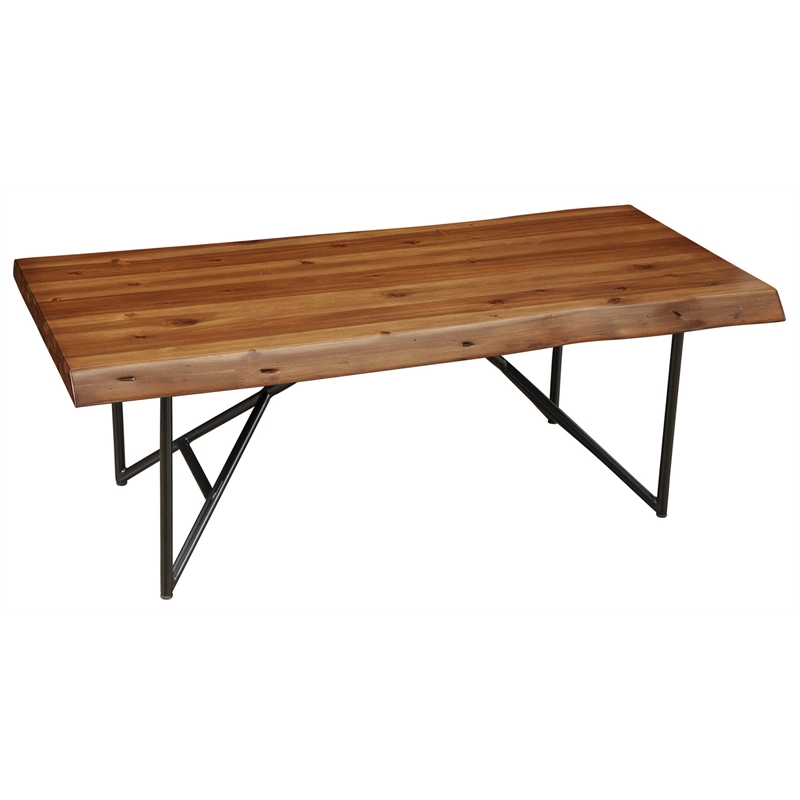 Home Square 3 Piece Set with Cocktail Table Lamp Table and Console Table