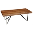 Home Square 2 Piece Set with Cocktail Table and Console Table in Light Walnut