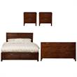 Home Square 4 Piece Set with Nightstand California King Storage Bed & Dresser