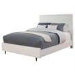 Home Square 3 Piece Set with Nightstand & California King Panel Bed in White