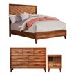 Home Square 3 Piece Furniture Set with Nightstand Dresser & California King Bed