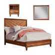 Home Square 3 Piece Furniture Set with Nightstand Mirror & California King Bed