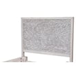 Home Square 3 Piece Set with Nightstand & King Headboard in Weathered Light Gray