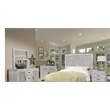 Home Square 3 Piece Set with Nightstand & King Headboard in Weathered Light Gray