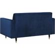Home Square 3-Piece Furniture Set with Chair Loveseat and Sofa in Navy