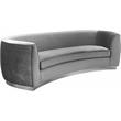 Home Square 2-Piece Set with Contemporary Velvet Loveseat and Sofa