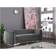Home Square 2-Piece Set with Contemporary Velvet Loveseat and Sofa
