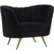 Home Square 3-Piece Furniture Set with Velvet Accent Chair Chaise & Sofa