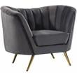 Home Square 2-Piece Furniture Set with Velvet Accent Chair and Sofa