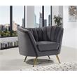 Home Square 2-Piece Furniture Set with Velvet Accent Chair and Sofa
