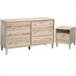 Home Square 2 Piece Bedroom Set with Dresser and Nightstand in Pacific Maple