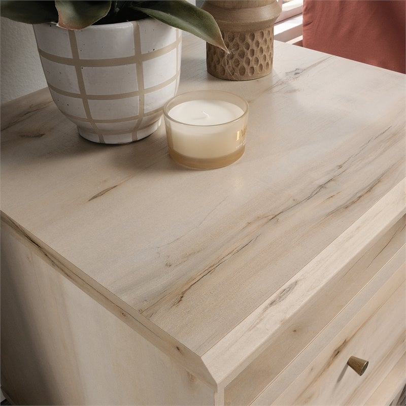 Home Square 2 Piece Bedroom Set with Chest and Nightstand in Pacific Maple