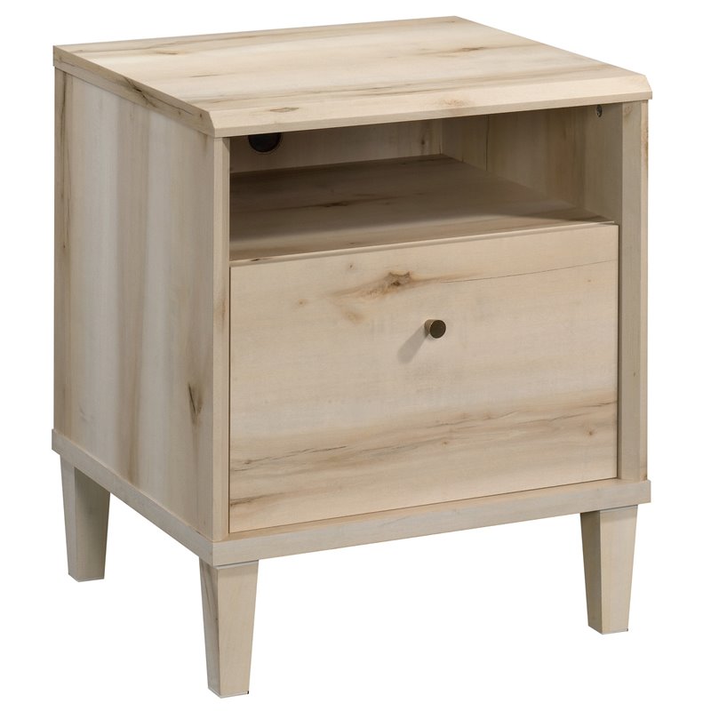 Home Square 2 Piece Bedroom Set with Chest and Nightstand in Pacific Maple