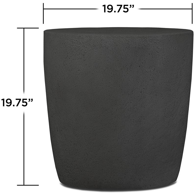 Home Square 2-Piece Set with Propane Fire Pit Bowl and Tank Cover in Shale