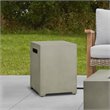 Home Square 2-Piece Set with Small Fire Table with Conversion Kit & Tank Cover