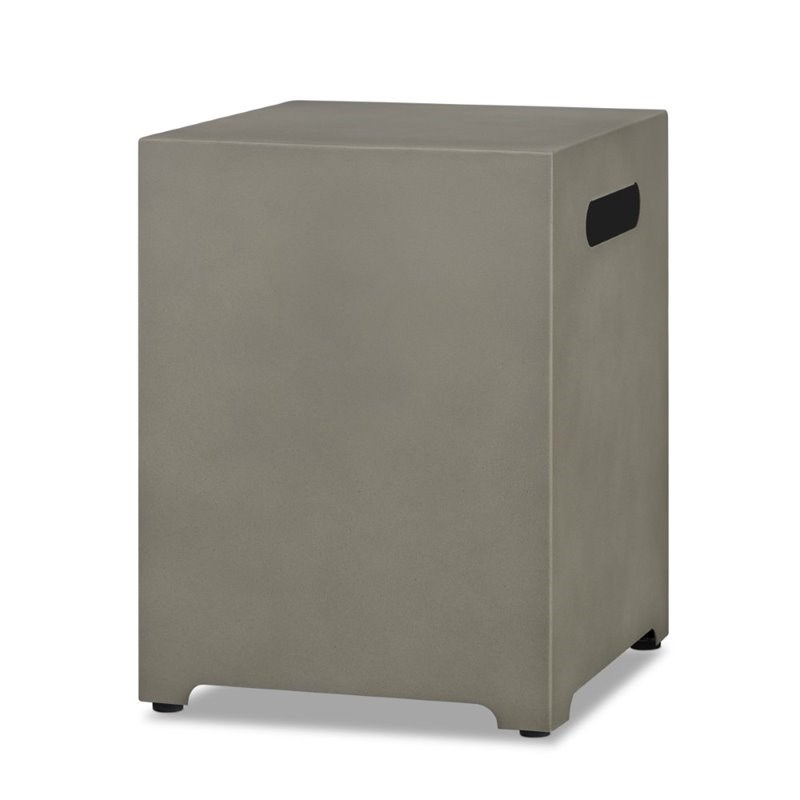 Home Square 2-Piece Set with LP Fire Table with Gas Conversion Kit & Tank Cover