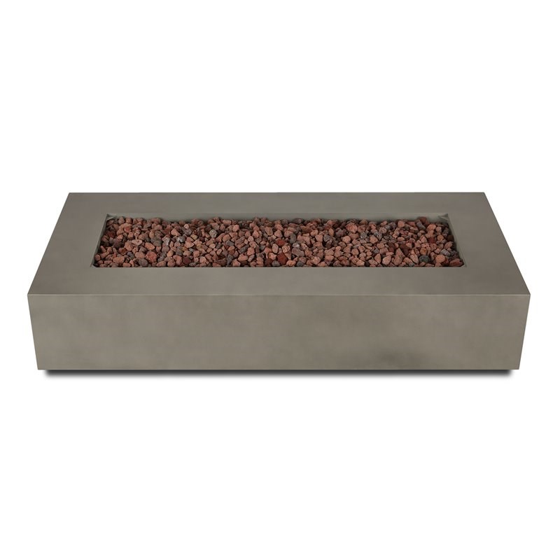 Home Square 2-Piece Set with LP Fire Table with Gas Conversion Kit & Tank Cover