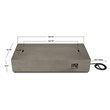 Home Square 2-Piece Set with LP Fire Table with Gas Conversion Kit & Tank Cover