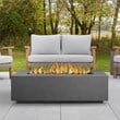 Home Square 2-Piece Set with Fire Table with Conversion Kit & Tank Cover