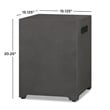 Home Square 2-Piece Set with Fire Table with Conversion Kit & Tank Cover